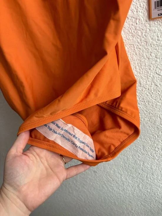 NWT Kona Sol Orange One-Piece Swimsuit XL - Picture 2 of 4